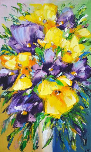 Flowers. van Iryna Kastsova, Schilderij te koop op Singulart