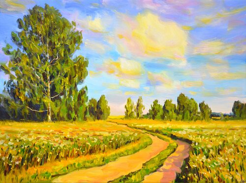 Summer. Field. Road. Iryna Kastsova