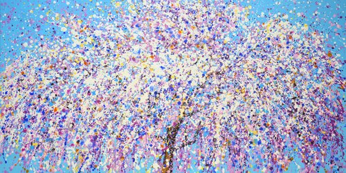Sakura is blooming 3. par Iryna Kastsova, Peinture en vente sur Singulart