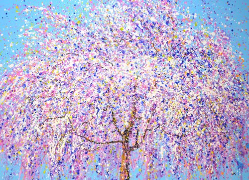 Blooming sakura 5. di Iryna Kastsova, Pittura in vendita su Singulart