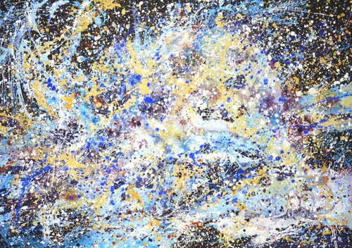 Milky Way. Space. van Iryna Kastsova, Schilderij te koop op Singulart