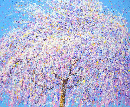 Sakura is blooming. par Iryna Kastsova, Peinture en vente sur Singulart