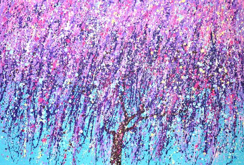 Blooming purple tree. Iryna Kastsova
