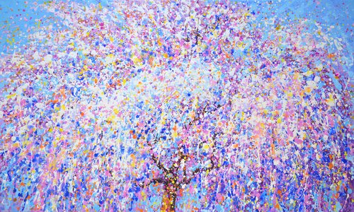 Blooming sakura 6. di Iryna Kastsova, Pittura in vendita su Singulart