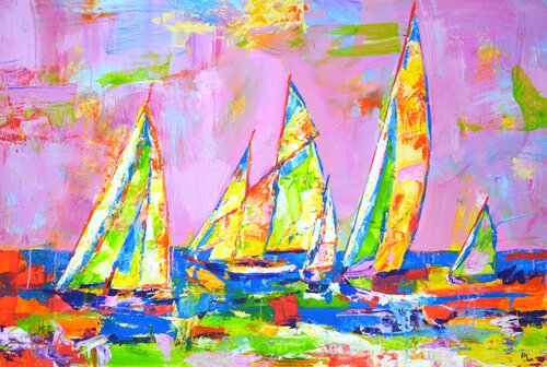 Regatta 26. di Iryna Kastsova, Pittura in vendita su Singulart