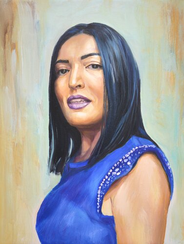 Female portrait. par Iryna Kastsova, Peinture en vente sur Singulart