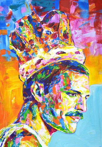 Freddie Mercury di Iryna Kastsova, Pittura in vendita su Singulart
