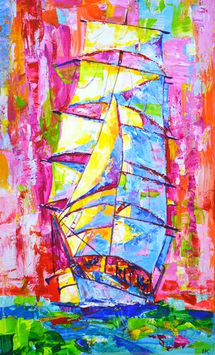 Ship 3. par Iryna Kastsova, Peinture en vente sur Singulart