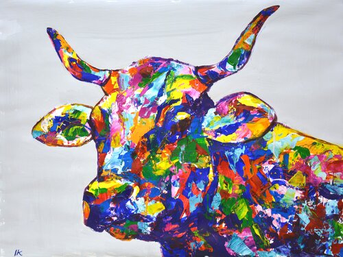 Bull 2 di Iryna Kastsova, Pittura in vendita su Singulart