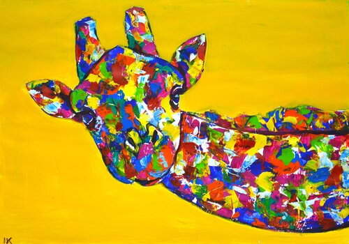 Giraffe 2. par Iryna Kastsova, Peinture en vente sur Singulart