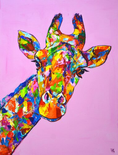 Giraffe. par Iryna Kastsova, Peinture en vente sur Singulart