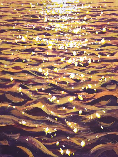 Glare on the water 17. von Iryna Kastsova, Malerei kaufen auf Singulart