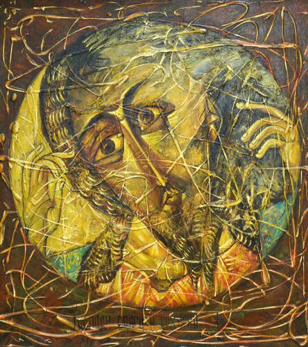 Icon. by Iryna Kastsova, 油畫 for Sale on Singulart