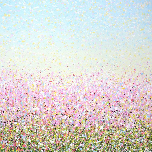 Pale pink field. di Iryna Kastsova, Pittura in vendita su Singulart