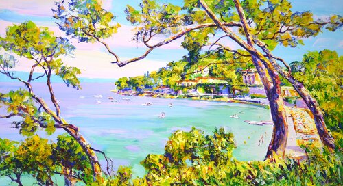 French Riviera. par Iryna Kastsova, Peinture en vente sur Singulart