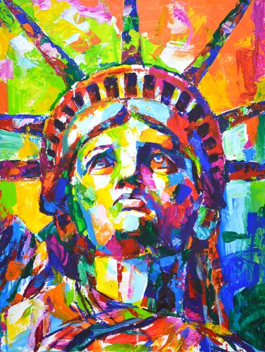 Statue of Liberty par Iryna Kastsova, Peinture en vente sur Singulart