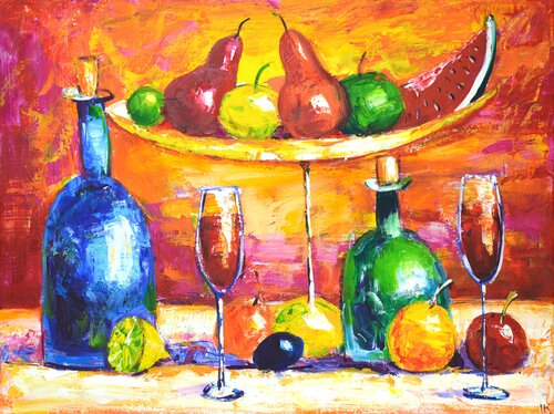 Evening together. di Iryna Kastsova, Pittura in vendita su Singulart