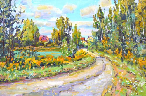 Beginning of autumn. di Iryna Kastsova, Pittura in vendita su Singulart