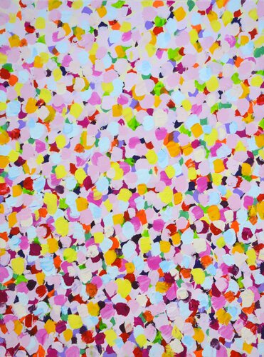 Pink pointillism. de Iryna Kastsova, Pintura a la venta en Singulart