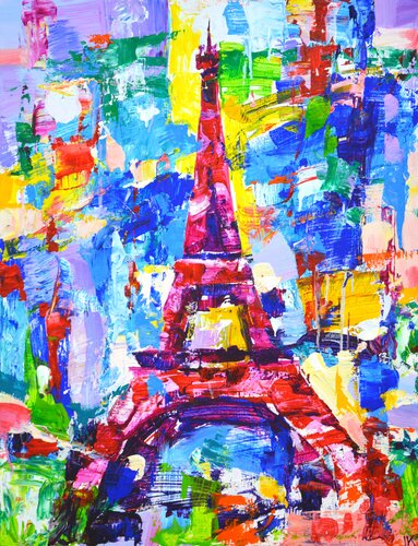 Eiffel Tower. di Iryna Kastsova, Pittura in vendita su Singulart