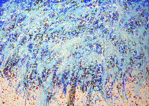 Blue tree 2 . van Iryna Kastsova, Schilderij te koop op Singulart