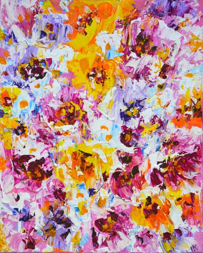 Floral expression 7. van Iryna Kastsova, Schilderij te koop op Singulart