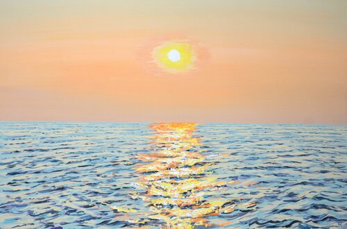 Gentle sunset 9. di Iryna Kastsova, Pittura in vendita su Singulart
