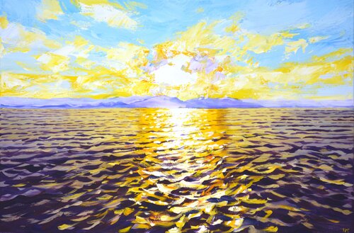 Light on water 60. di Iryna Kastsova, Pittura in vendita su Singulart