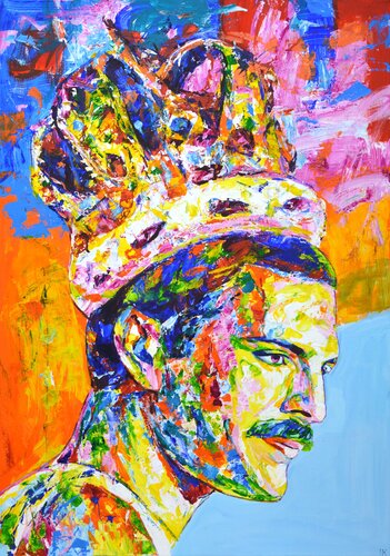 Freddie Mercury 2 von Iryna Kastsova, Malerei kaufen auf Singulart
