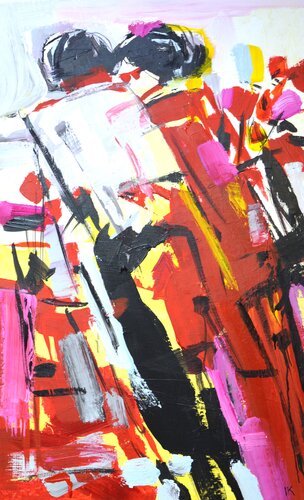 Walking around Paris van Iryna Kastsova, Schilderij te koop op Singulart