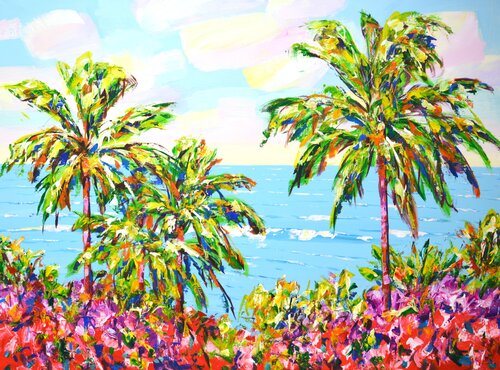 Palm trees. Ocean 10 Iryna Kastsova