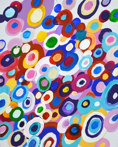 Abstraction. Circles 2 di Iryna Kastsova, Pittura in vendita su Singulart