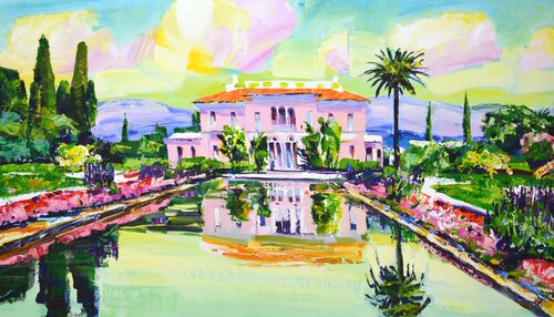 Rothschild Villa in France de Iryna Kastsova, Pintura a la venta en Singulart