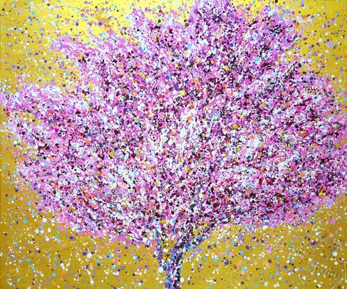 Sakura in bloom 11 van Iryna Kastsova, Schilderij te koop op Singulart