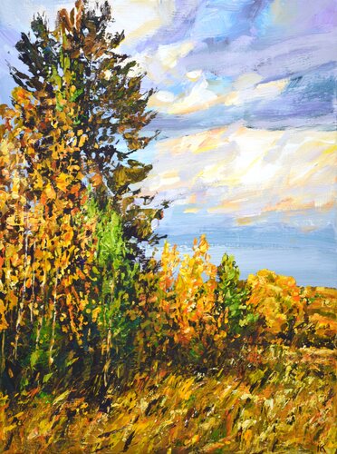 Autumn landscape 3 par Iryna Kastsova, Peinture en vente sur Singulart