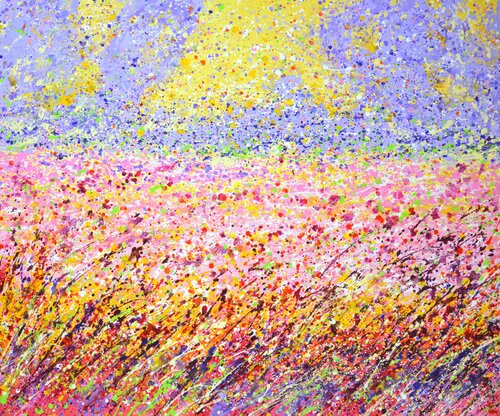 Flower Field 16 van Iryna Kastsova, Schilderij te koop op Singulart