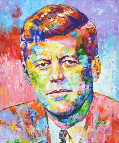 John F Kennedy par Iryna Kastsova, Peinture en vente sur Singulart