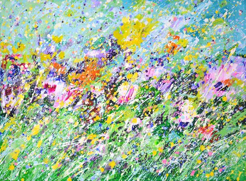 Flower Field 19 di Iryna Kastsova, Pittura in vendita su Singulart