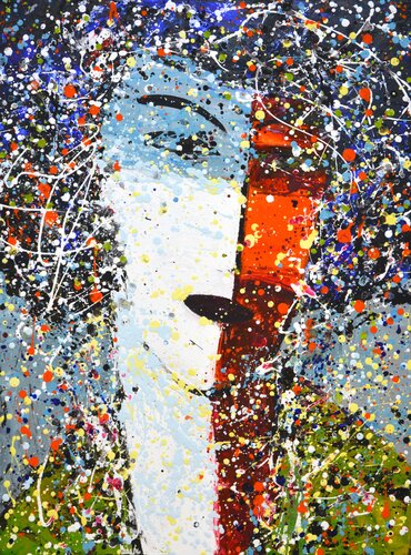 Abstract portrait di Iryna Kastsova, Pittura in vendita su Singulart