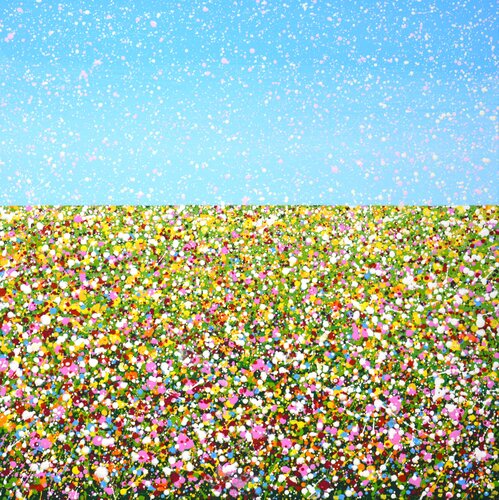 Summer. Flower field 10. di Iryna Kastsova, Pittura in vendita su Singulart