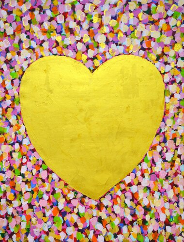 Heart of gold von Iryna Kastsova, Malerei kaufen auf Singulart
