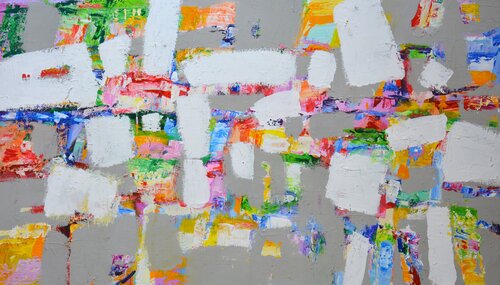 Abstract New Day van Iryna Kastsova, Schilderij te koop op Singulart