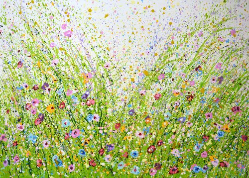 Summer. Flower field 66. von Iryna Kastsova, Malerei kaufen auf Singulart
