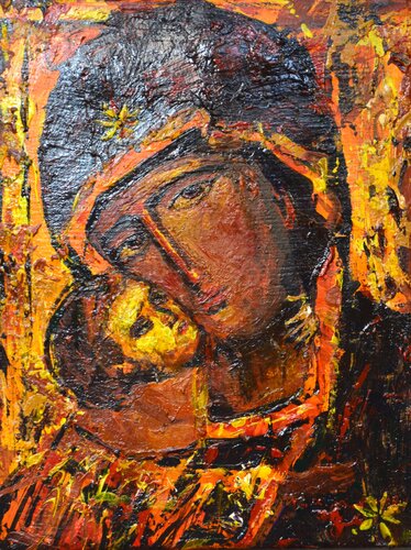 Madonna and Child de Iryna Kastsova, Pintura a la venta en Singulart