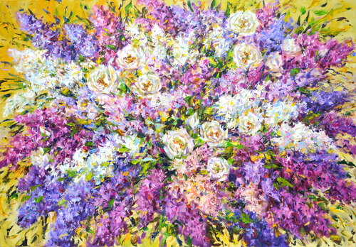 Big bouquet van Iryna Kastsova, Schilderij te koop op Singulart