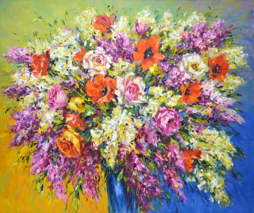 Spring bouquet von Iryna Kastsova, Malerei kaufen auf Singulart