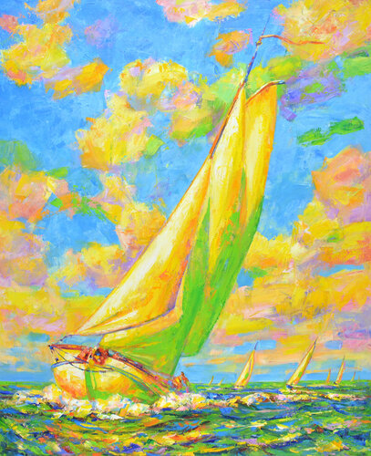 Regatta van Iryna Kastsova, Schilderij te koop op Singulart