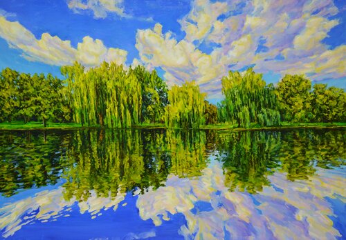 Reflection di Iryna Kastsova, Pittura in vendita su Singulart