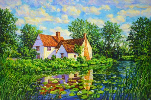 House by the water von Iryna Kastsova, Malerei kaufen auf Singulart