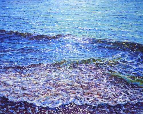 Blue ocean par Iryna Kastsova, Peinture en vente sur Singulart